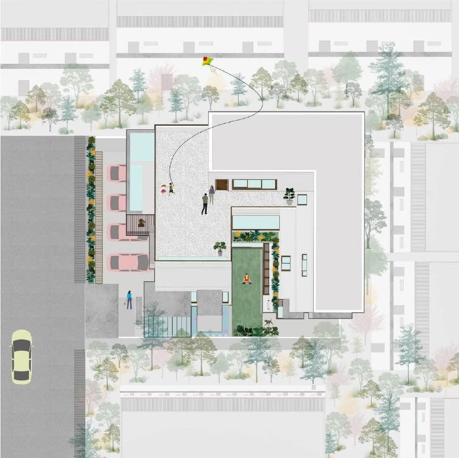 Courtyard House — hero W00