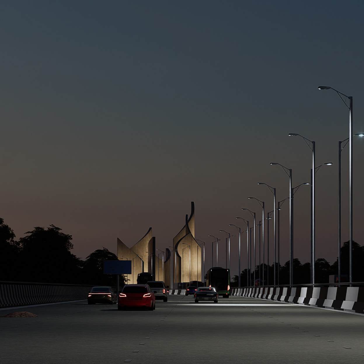Musi Gateway — night view (PDF)